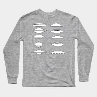 Classic ufo shapes Long Sleeve T-Shirt